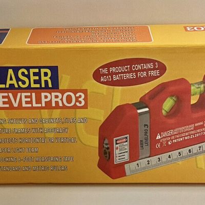 Laser Level Pro3 Horizontal Vertical 8FT 250cm Measuring Tape Ruler