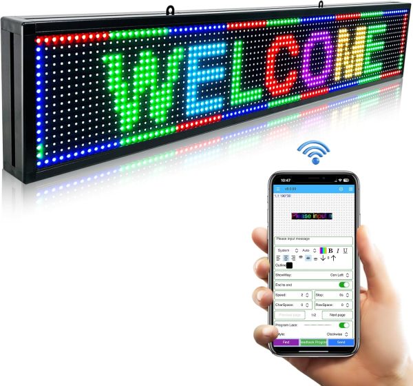 Programmable Scrolling Led Sign Message Board