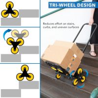 Mount-It! Stair Climbing Dolly - 3 Wheel Stair Climbing Cart - Image 4