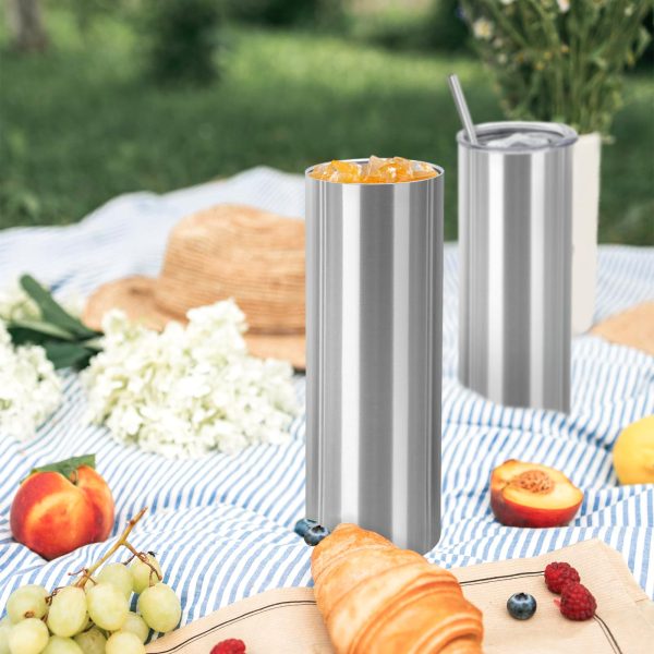 1 set Stainless Steel Skinny Tumblers
