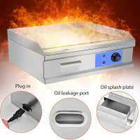 3000W 21.6″ Electric Countertop Flat Top Griddle Grill - Image 3