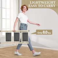HBTower 3 Step Ladder Folding Step Stool, 330 Lbs Capacity - Image 2