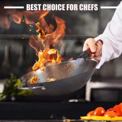 Carbon Steel Wok Traditional Hand Hammered Wok